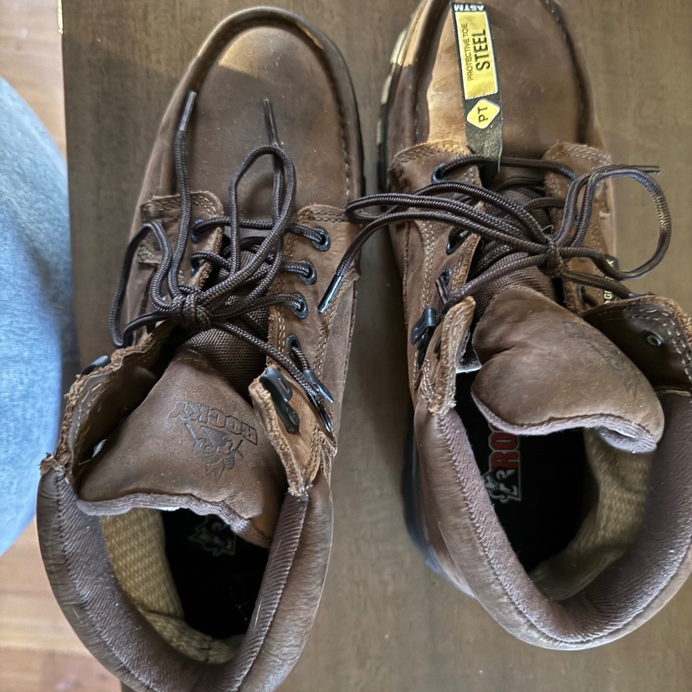 Gortex, steel toe Rocky Brand work boot